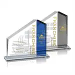 Trophée Chamberlain en cristal Starfire et cristal coloré