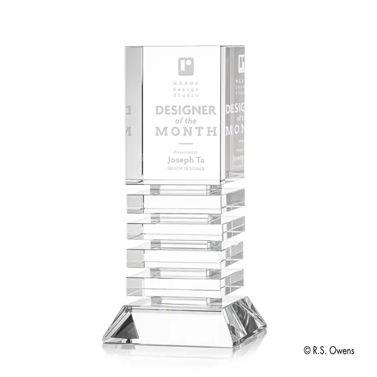 R.S. Owens Channel Layered Optical Crystal Tower Award #2