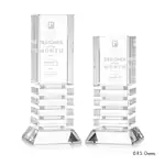 Trophée Channel R.S. Owens en cristal optique à éléments superposés