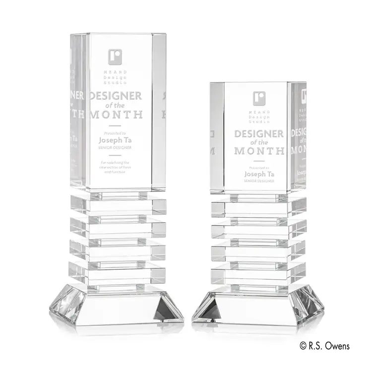 R.S. Owens Channel Layered Optical Crystal Tower Award
