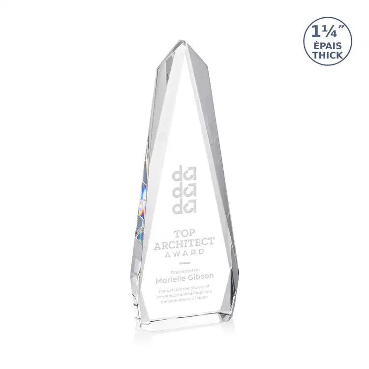 Trophée Cheswick en cristal optique - Gravure #2