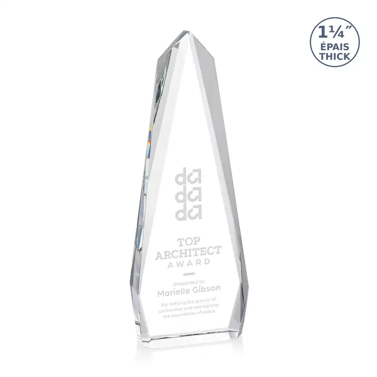 Trophée Cheswick en cristal optique - Gravure #3