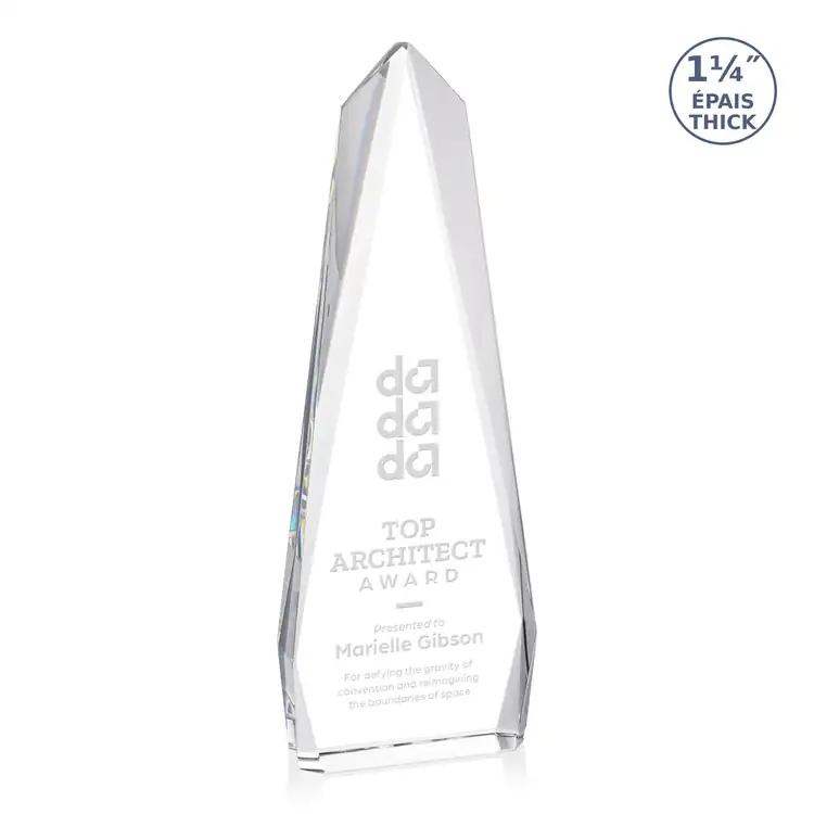 Trophée Cheswick en cristal optique - Gravure #4