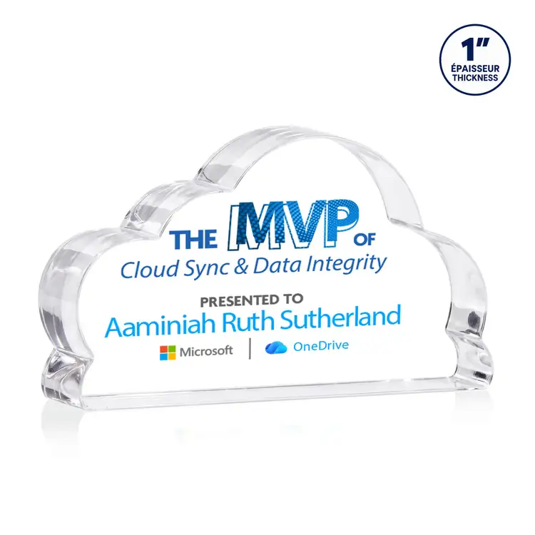 Cloud 9 Acrylic Award - Cloud - Multicolor #2