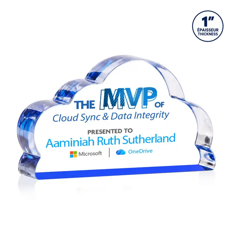 Cloud 9 Acrylic Award - Cloud - Multicolor #3