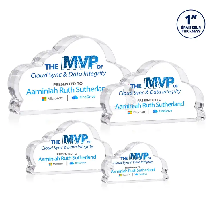 Cloud 9 Acrylic Award - Cloud - Multicolor