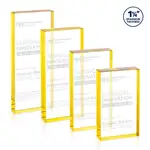 Trophée Colebrook en cristal optique - Rectangle - Gravure