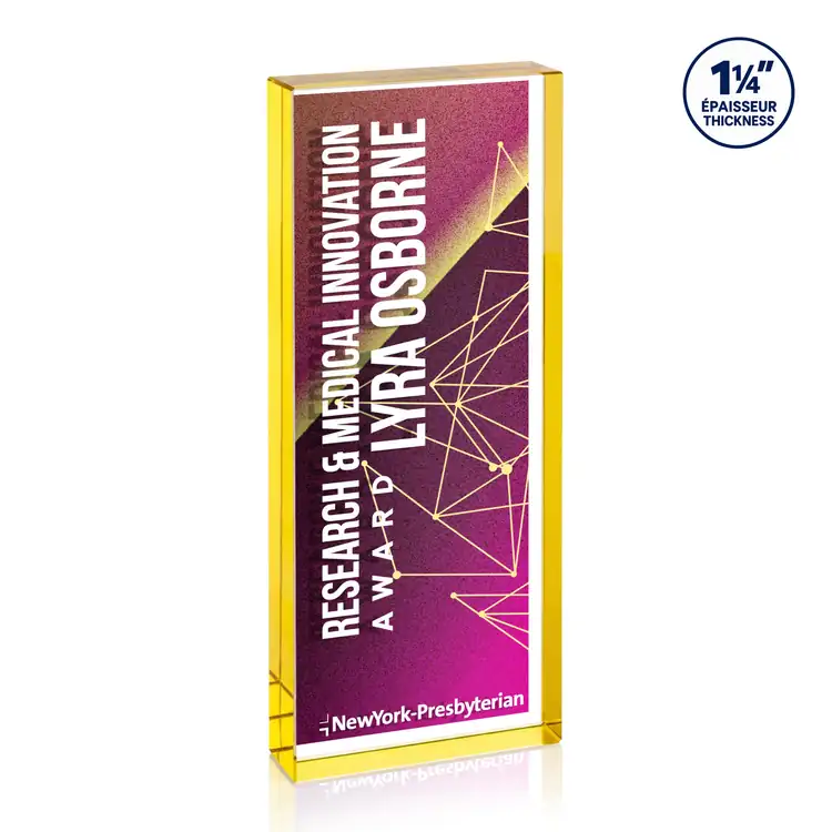 Colebrook Optical Crystal Award - Rectangle - Double Sided Multicolor #2