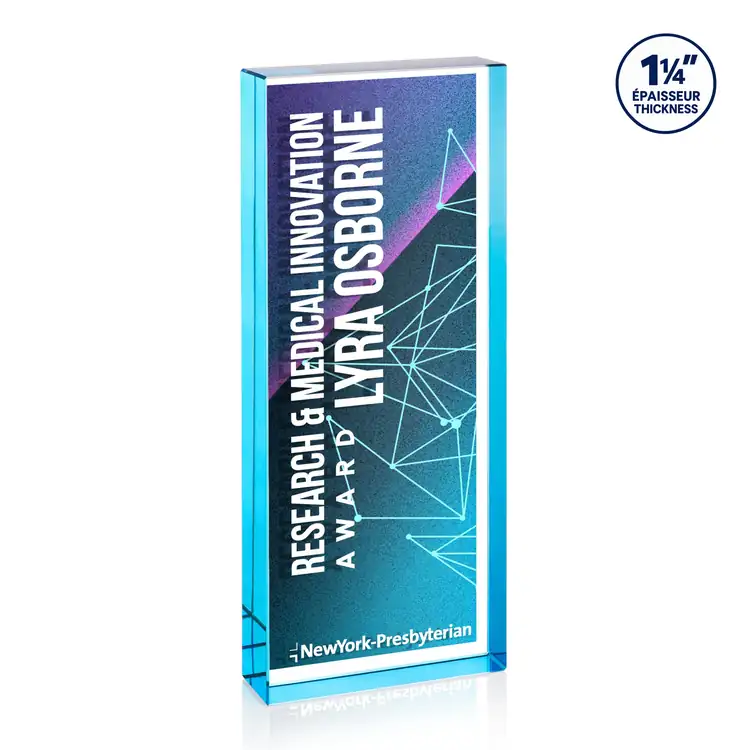 Colebrook Optical Crystal Award - Rectangle - Double Sided Multicolor #3
