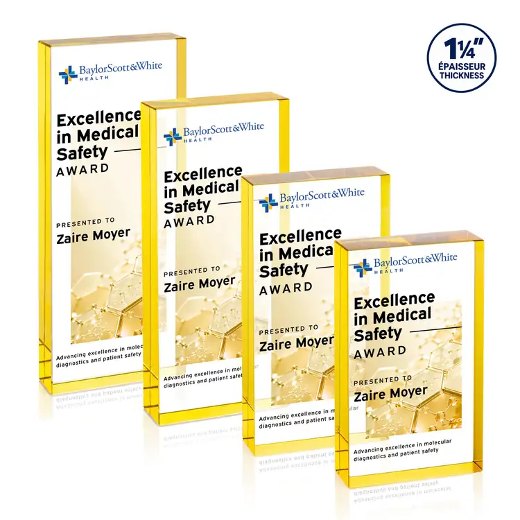 Colebrook Optical Crystal Award - Rectangle - Multicolor