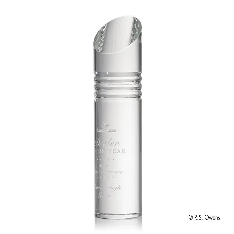 R.S. Owens Colonnade Optical Crystal Award #3