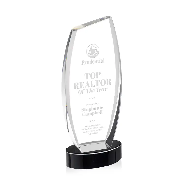 Colorado Optical Crystal Award on Alberton Base - Deep Etch #15