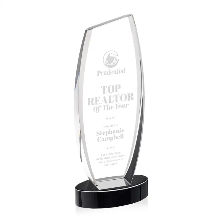 Colorado Optical Crystal Award on Alberton Base - Deep Etch #16