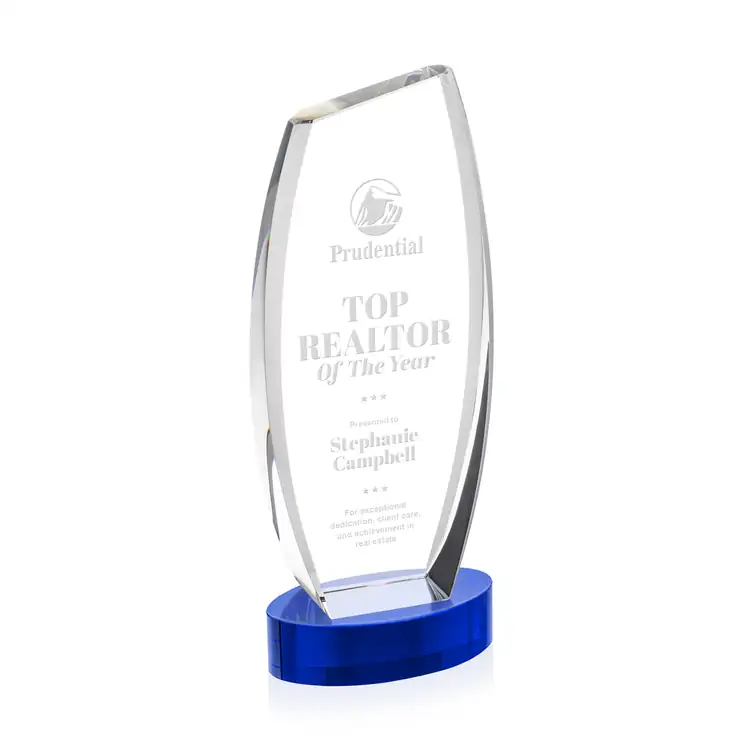 Colorado Optical Crystal Award on Alberton Base - Deep Etch #18
