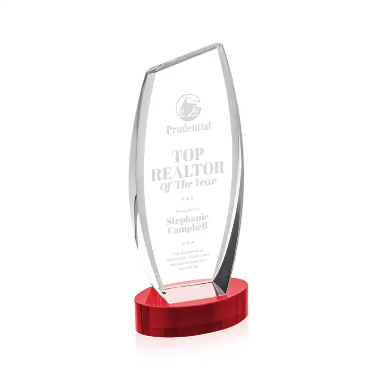 Colorado Optical Crystal Award on Alberton Base - Deep Etch #20