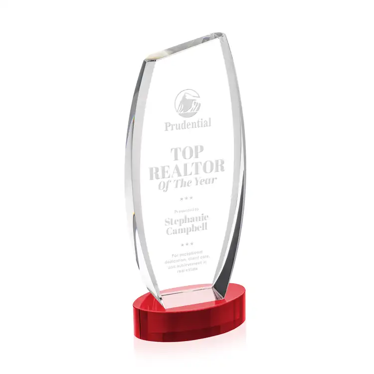 Colorado Optical Crystal Award on Alberton Base - Deep Etch #21