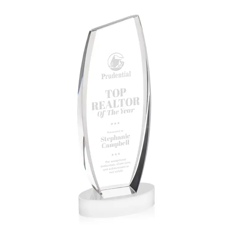 Colorado Optical Crystal Award on Alberton Base - Deep Etch #28