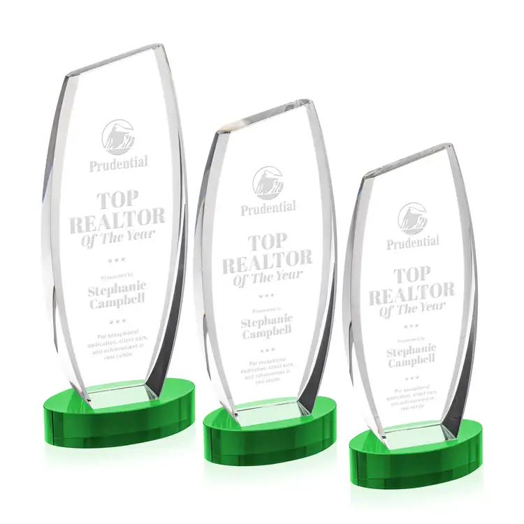 Colorado Optical Crystal Award on Alberton Base - Deep Etch #31