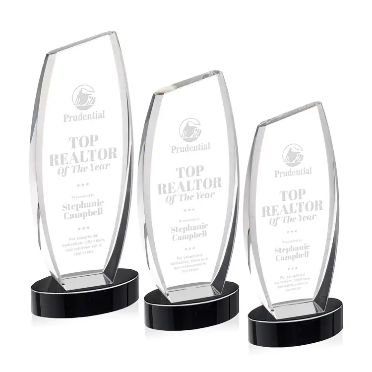 Colorado Optical Crystal Award on Alberton Base - Deep Etch #32
