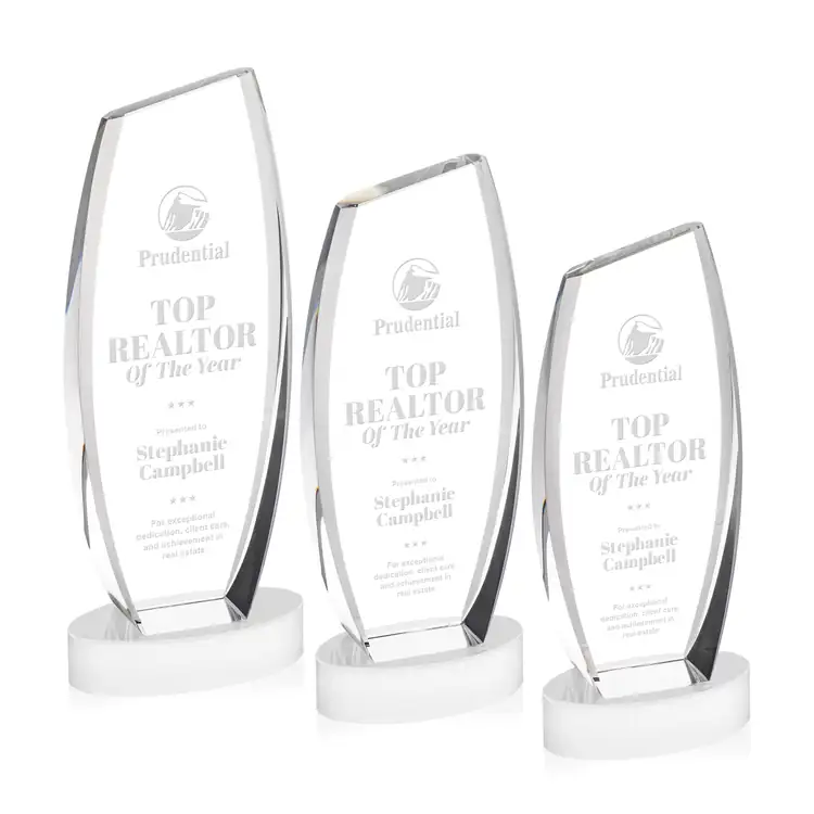 Colorado Optical Crystal Award on Alberton Base - Deep Etch #36