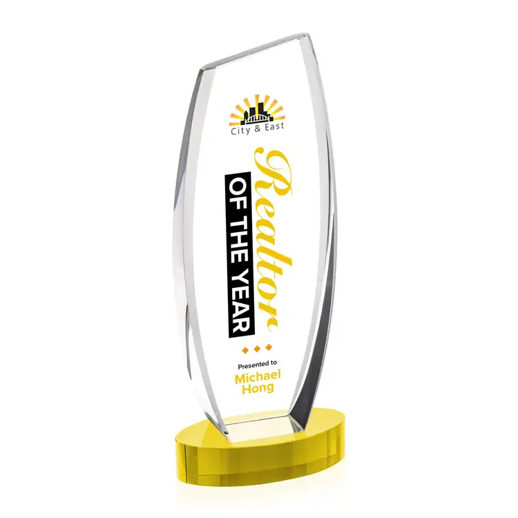 Colorado Optical Crystal Award on Alberton Base - Multicolor #10