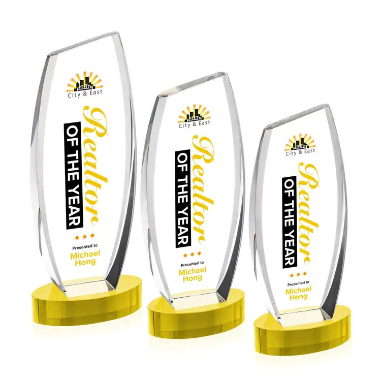 Colorado Optical Crystal Award on Alberton Base - Multicolor #30