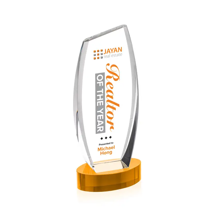 Colorado Optical Crystal Award on Alberton Base - Multicolor #5