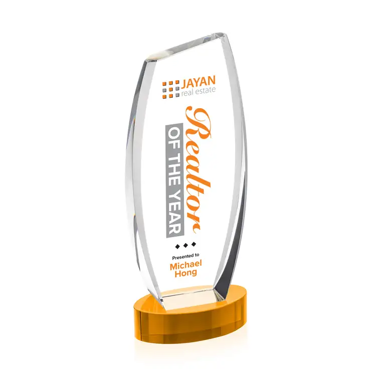 Colorado Optical Crystal Award on Alberton Base - Multicolor #6