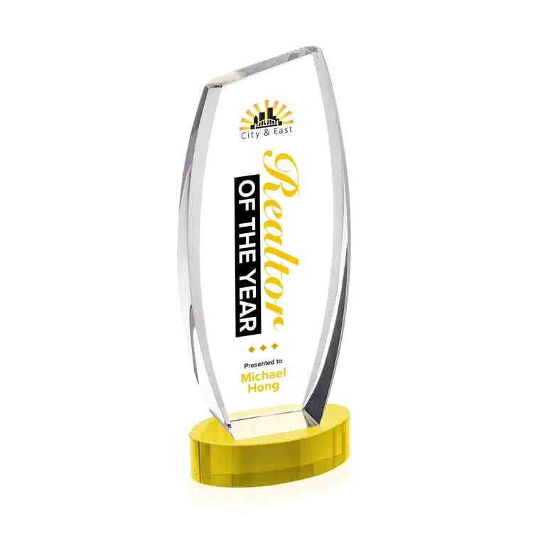 Colorado Optical Crystal Award on Alberton Base - Multicolor #9