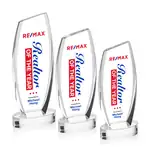 Trophée Colorado en cristal optique sur socle Alberton - Multicolore