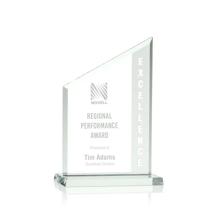Conacher Jade Crystal Award - Deep Etch #2