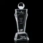 Trophée Conqueror en cristal optique avec sphère