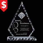 Trophée Conquest en verre jade - Gravure