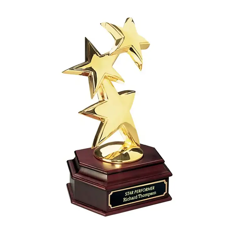 Trophée Constellation sur socle en noyer