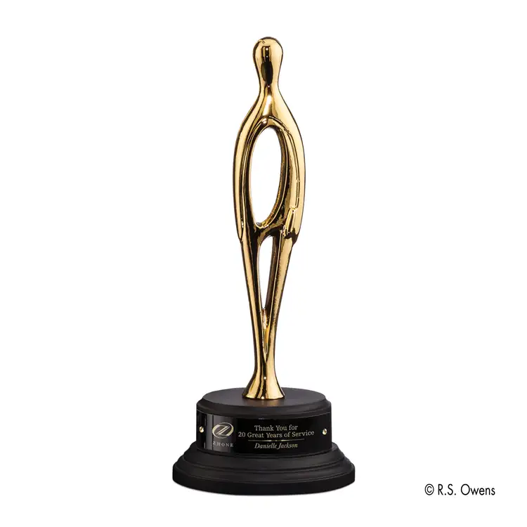 Trophée Contemporary sur socle au fini ébène #2