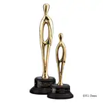 Trophée Contemporary sur socle au fini ébène