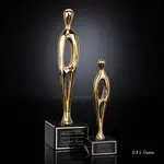Trophée Contemporary sur socle en marbre