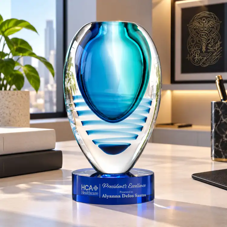 Contessa Award on Stanrich Base - Deep Etch & Imprint #11