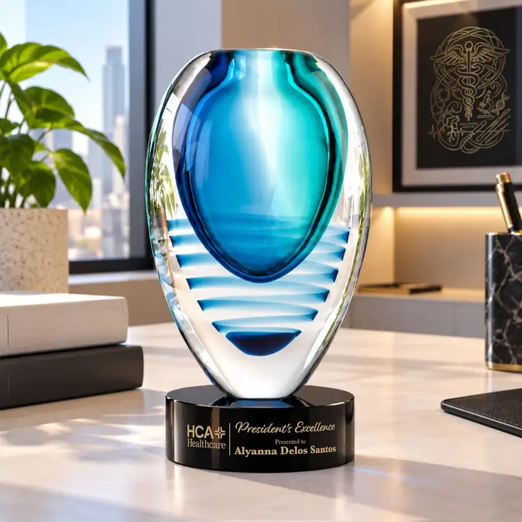 Contessa Award on Stanrich Base - Deep Etch & Imprint #12