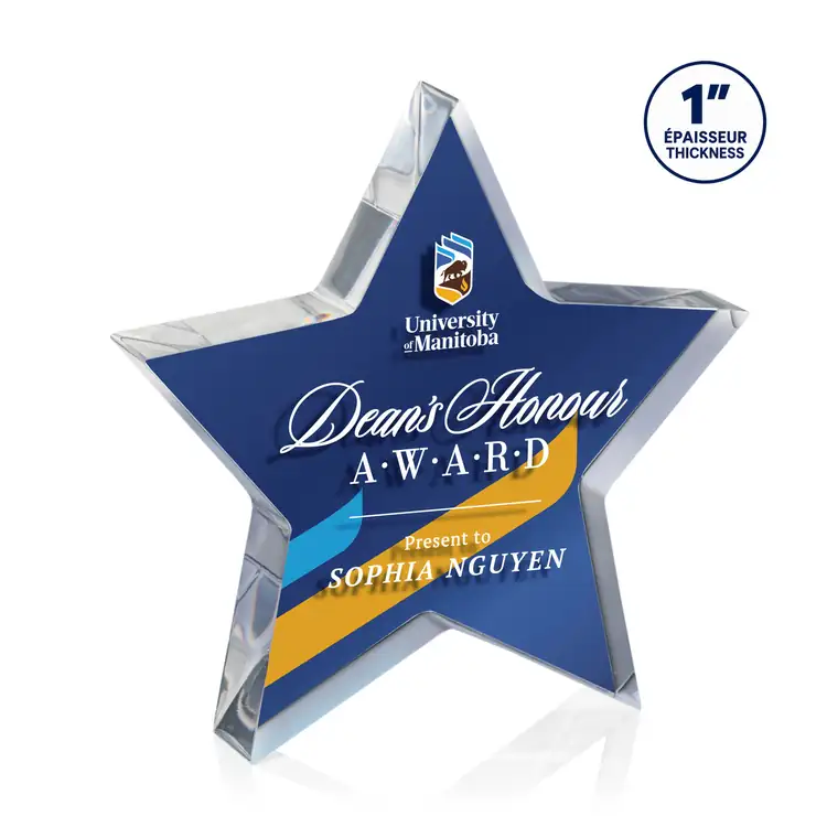 Copeland Acrylic Award - Star - Double Sided Multicolor #2
