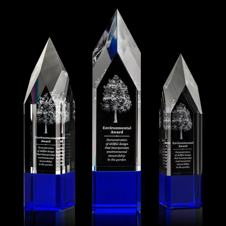 Coventry Optical Crystal Award - 3D Engraving