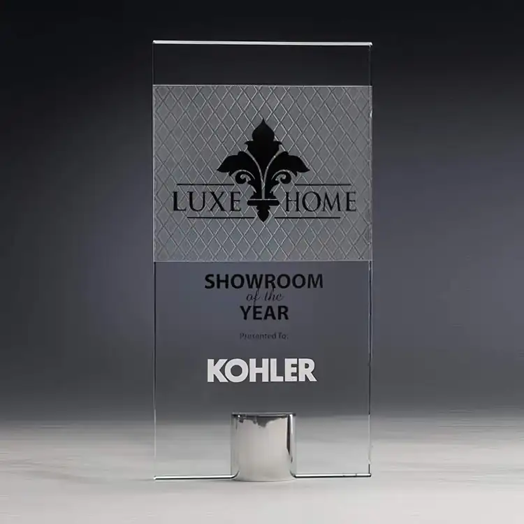 R.S. Owens Criterion Rectangle Starfire Crystal Award