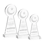 Trophée Croissant et étoile en cristal - Gravure