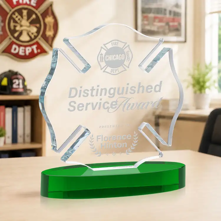 Maltese Cross Award on Alberton Base - Deep Etch #22