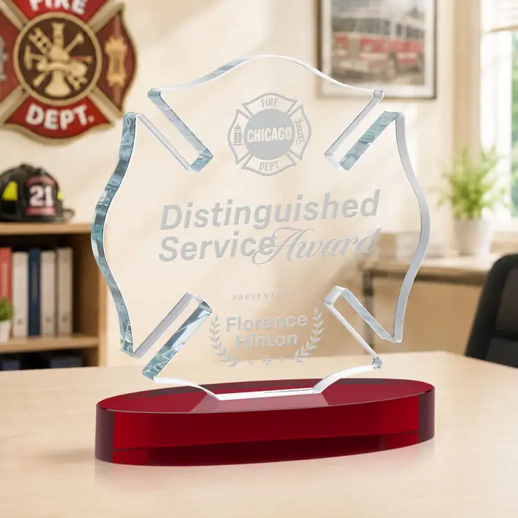 Maltese Cross Award on Alberton Base - Deep Etch #25