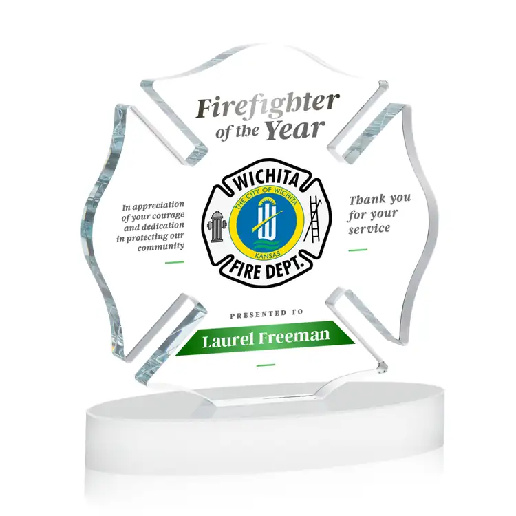 Maltese Cross Award on Alberton Base - Multicolor #18