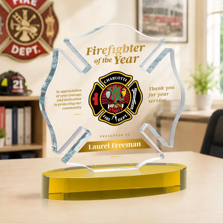 Maltese Cross Award on Alberton Base - Multicolor #21