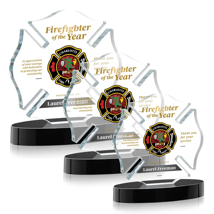 Maltese Cross Award on Alberton Base - Multicolor #5