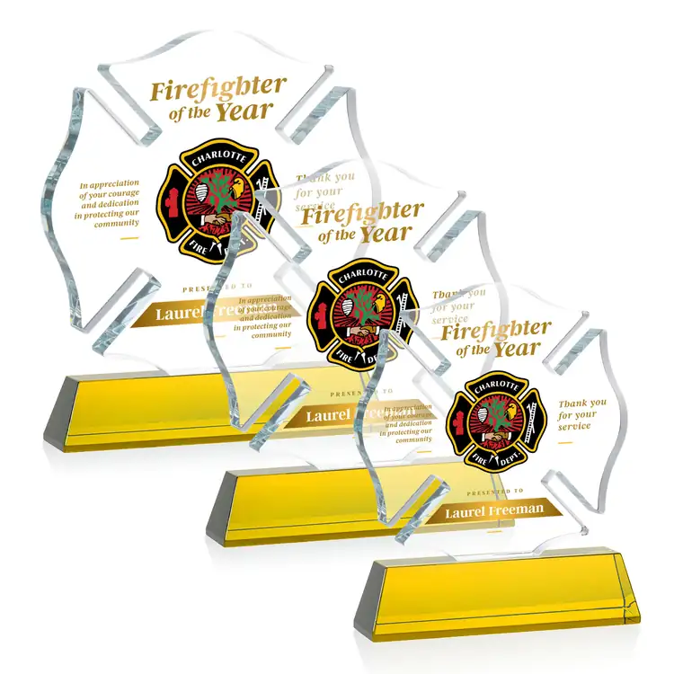 Maltese Cross Award on Newhaven Base - Multicolor #3