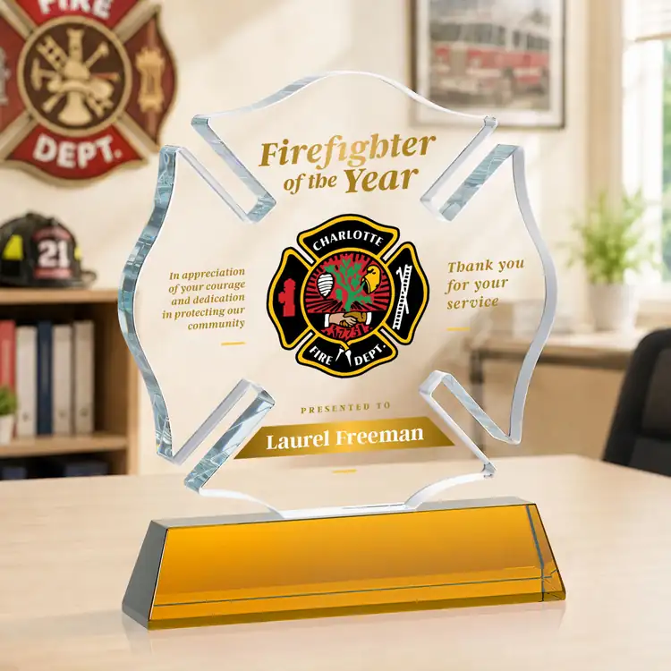 Maltese Cross Award on Newhaven Base - Multicolor #32